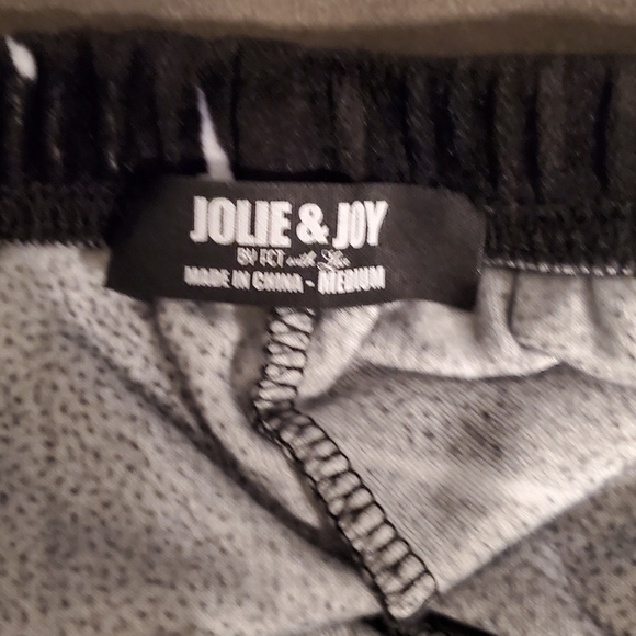 Jolly and joy plush black and white pijama pants. - Picture 2 of 2
